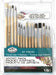 Assorted All Media Taklon Beginner Art and Craft Brushes 15pc Value Pack