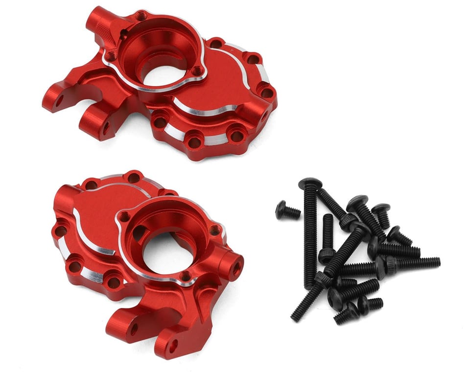 X0021TKNJH Treal Aluminum 7075 Inner Front Portal Drive Housing for Traxxas TRX-4 (2) pcs Color: Red