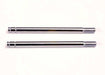 Shock shafts, steel, chrome finish (long) (2)