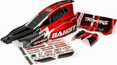 Body, Bandit® (Also Fits Bandit® Vxl), Black and Red (Painted, Decals Applied)