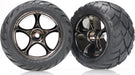 Tires & wheels, assembled (Tracer 2.2" black chrome wheels, Anaconda 2.2" tires with foam inserts) (2) (Bandit rear)