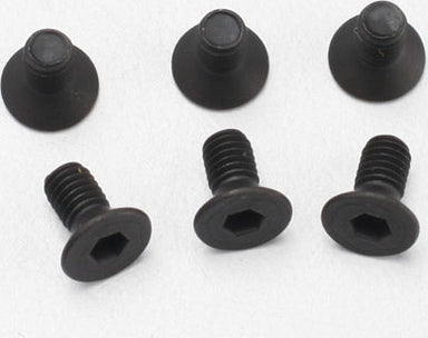 Screws, 3x6mm countersunk machine (6) (hex drive)