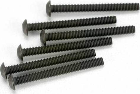 Screws, 3x30mm button-head machine (hex drive) (6)