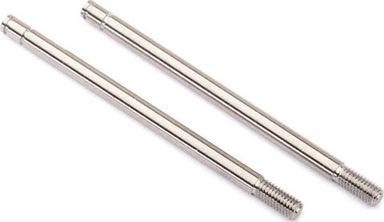 Shock shafts, steel, chrome finish (X-long) (2)