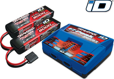 Battery/charger completer pack (includes #2972 Dual iD charger (1), #2872X 5000mAh 11.1V 3-cell 25C LiPo battery (2))