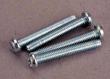 Screws, 2.5x19mm roundhead machine screws (4)