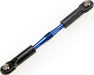 Turnbuckle, aluminum (blue-anodized), camber link, rear, 49mm (1) (assembled w/ rod ends & hollow balls) (See part 3741A for complete camber link set)