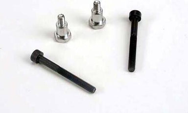 Shoulder screws, steering bellcranks (3x30mm cap-head machine) (2)/ draglink shoulder screws (chrome) (2)