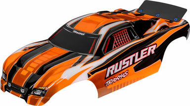 Body, Rustler® (Also Fits Rustler® Vxl), Orange (Painted, Decals Applied)