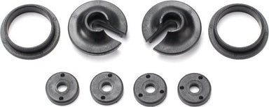 Spring retainers, upper & lower (2)/ piston head set (2-hole (2)/ 3-hole (2))