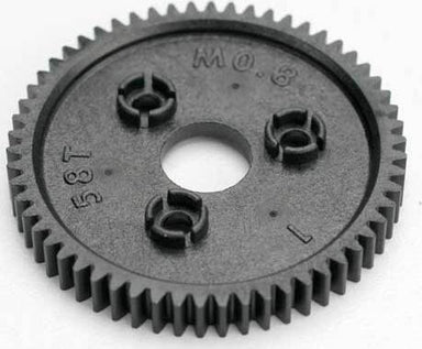 Spur gear, 58-tooth (0.8 metric pitch, compatible with 32-pitch)