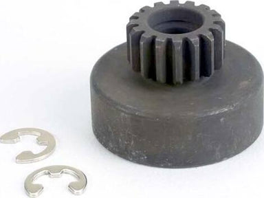 Clutch bell, (16-tooth)/5x8x0.5mm fiber washer (2)/ 5mm E-clip (requires #2728 - ball bearings, 5x8x2.5mm (2)