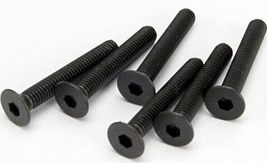 Screws, 3x20mm countersunk machine (hex drive) (6)