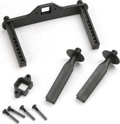 Body mount posts, front (2)/ body mount, rear/ body mount screw pins (4)