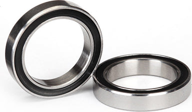 Ball bearings, black rubber sealed (15x21x4mm) (2)