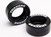 Tires, rubber (2) (fits Traxxas wheelie bar wheels)