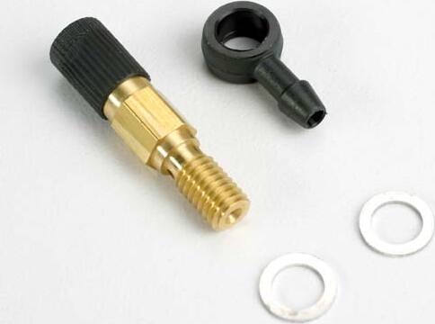 Needle assembly, high-speed (with fuel fitting)/ 2.5x1.15mm O-ring (2)/ 5.3x7.8x.6mm crush washer (2) (TRX 2.5, 2.5R)