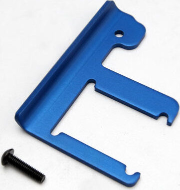 Chassis brace, Revo (3mm 6061-T6 aluminum) (blue-anodized)/ 4x16mm BCS