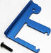 Chassis brace, Revo (3mm 6061-T6 aluminum) (blue-anodized)/ 4x16mm BCS