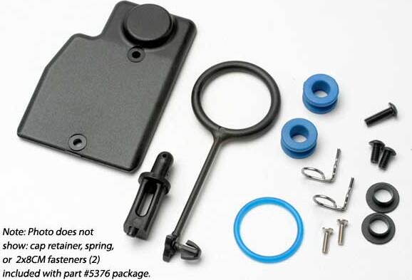 Rebuild kit, fuel tank (includes: mounting post, grommets (2), tank guard, mounting clips (2), cap o-ring, cap o-ring retainer, cap pull ring, spring, hardware)