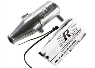 Tuned pipe, Resonator, R.O.A.R. legal (single-chamber, enhances low to mid-rpm power) (for Revo & Slayer with TRX Racing Engines)