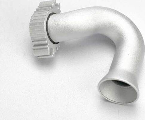 Header, exhaust (Jato) (tubular aluminum, clear anodized) (TRX 2.5, 2.5R, 3.3)