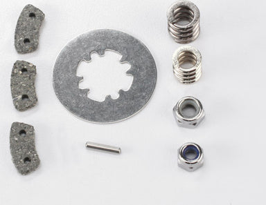 Rebuild kit, slipper clutch (steel disc/ friction pads (3)/ spring (2)/ pin/ 4.0mm NL (1)/ 5.0mm NL (1))
