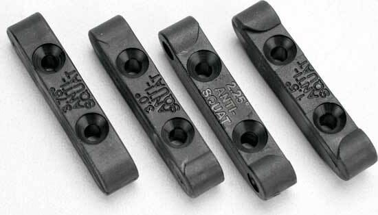 Mounts, suspension pin (rear anti-squat blocks) (1.5, 2.25, 3.0 & 3.75 degree) (1 each)