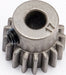 Gear, 17-T pinion (0.8 metric pitch, compatible with 32-pitch) (fits 5mm shaft)/ set screw