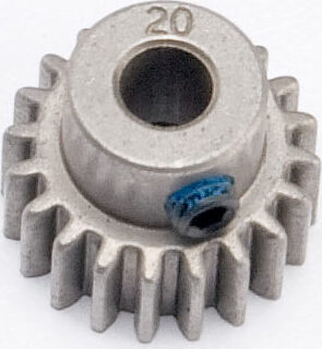 Gear, 20-T pinion (0.8 metric pitch, compatible with 32-pitch) (fits 5mm shaft)/ set screw