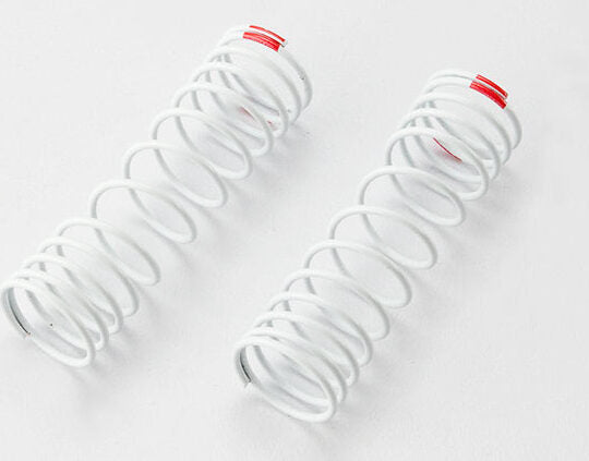 Springs, front (white) (progressive rate) (2) (fits #5862 aluminum Big Bore shocks)