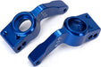 Axle carriers, rear, 6061-T6 aluminum, left & right (blue-anodized)