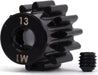 Gear, 13-T pinion (machined, hardened steel) (1.0 metric pitch) (fits 5mm shaft)/ set screw