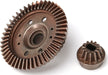 Ring gear, differential/ pinion gear, differential (12/47 ratio) (rear)