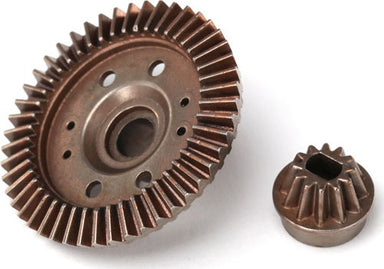 Ring gear, differential/ pinion gear, differential (12/47 ratio) (rear)