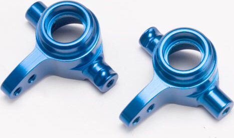 Steering blocks, 6061-T6 aluminum (blue-anodized), left & right