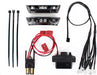 LED light kit, 1/16 E-Revo (includes power supply, front & rear bumpers, light harness (4 clear, 4 red), wire ties)
