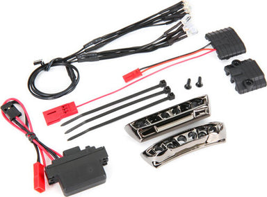 LED light kit, 1/16 E-Revo® (includes power supply, front & rear bumpers, light harness (4 clear, 4 red), wire ties)