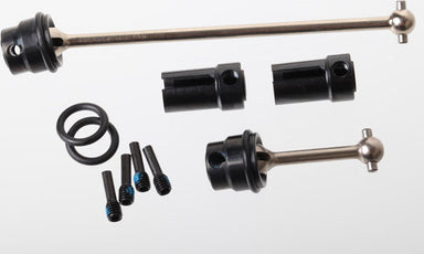 Driveshafts, center (steel constant-velocity) front (1), rear (1) (fully assembled)