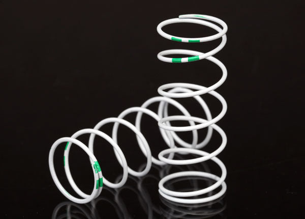 Spring, shock, white (GTR long) (0.653 rate green) (1 pair)