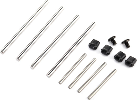 Suspension pin set, complete (front & rear) / hardware