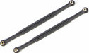 Toe Links, 202.5mm (187.5mm Center To Center) (Black) (2) (for Use with #7895 X-Maxx® WideMaxx® Suspension Kit)