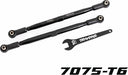 Toe Links, Front (TUBES Black-Anodized, 7075-T6 Aluminum, Stronger Than Titanium) (2) (for Use with #7895 X-Maxx® WideMaxx® Suspension Kit)