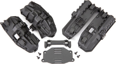 Fenders, Inner (Narrow), Front and Rear (For Clipless Body Mounting) (2 Each)/ Rock Light Covers (8)/ Battery Plate/ Body Mount/ 3X8 Flat-Head Screws (4)/ 2.5X6 Cs (10)