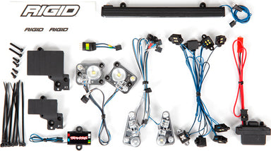 LED light set, complete with power supply (contains headlights, tail lights, roof light bar, rock lights & distribution block) (fits #8011 series bodies)