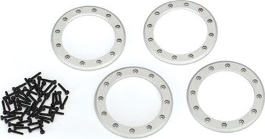 Beadlock rings, satin (2.2") (aluminum) (4)/ 2x10 CS (48)