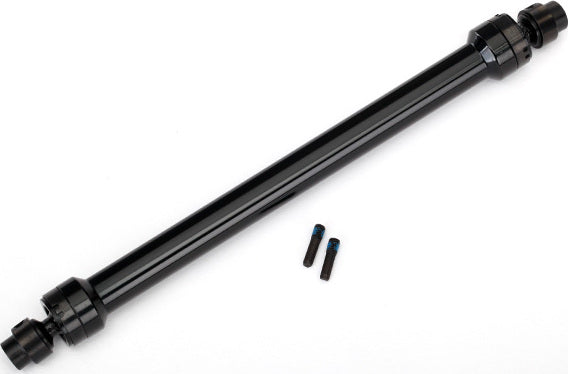 Driveshaft, center rear, 6061-T6 aluminum (black-anodized) (fully assembled)/ 3mm screw pin (2)