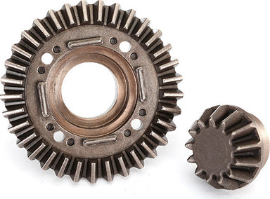 Ring gear, differential/ pinion gear, differential (rear)