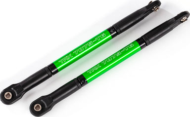 Push rods, aluminum (green-anodized), heavy duty (2) (assembled with rod ends and threaded inserts)