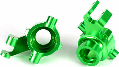 Steering Blocks, 6061-T6 Aluminum (Green-Anodized), Left and Right